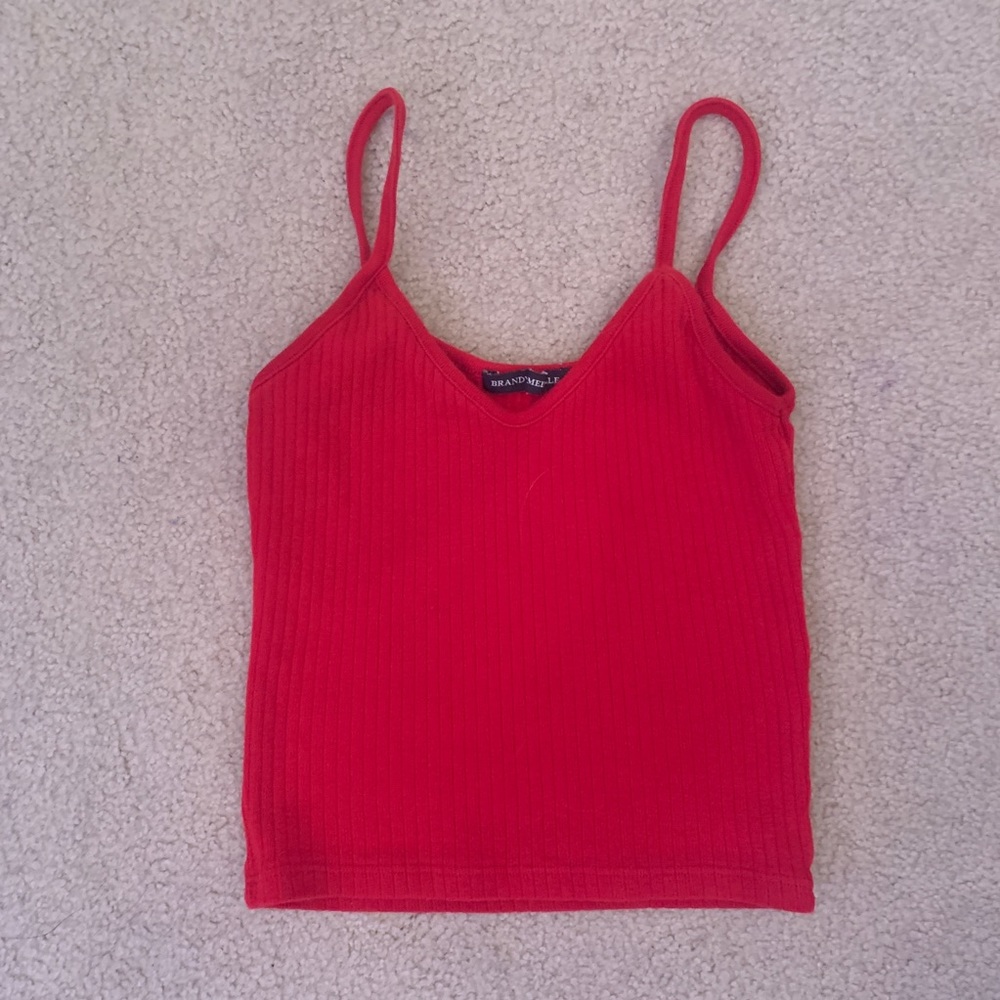 brandy melville red lorene tank